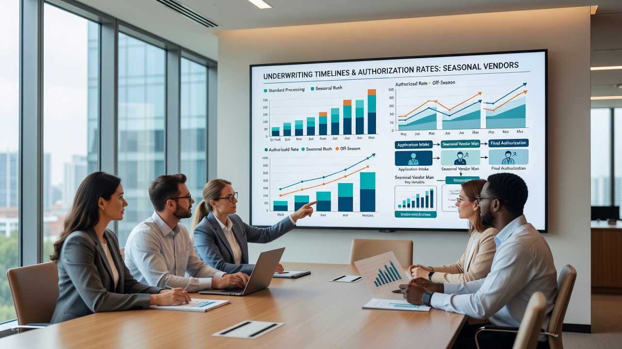 Payment processing timelines and regional authorization metrics for seasonal online vendors