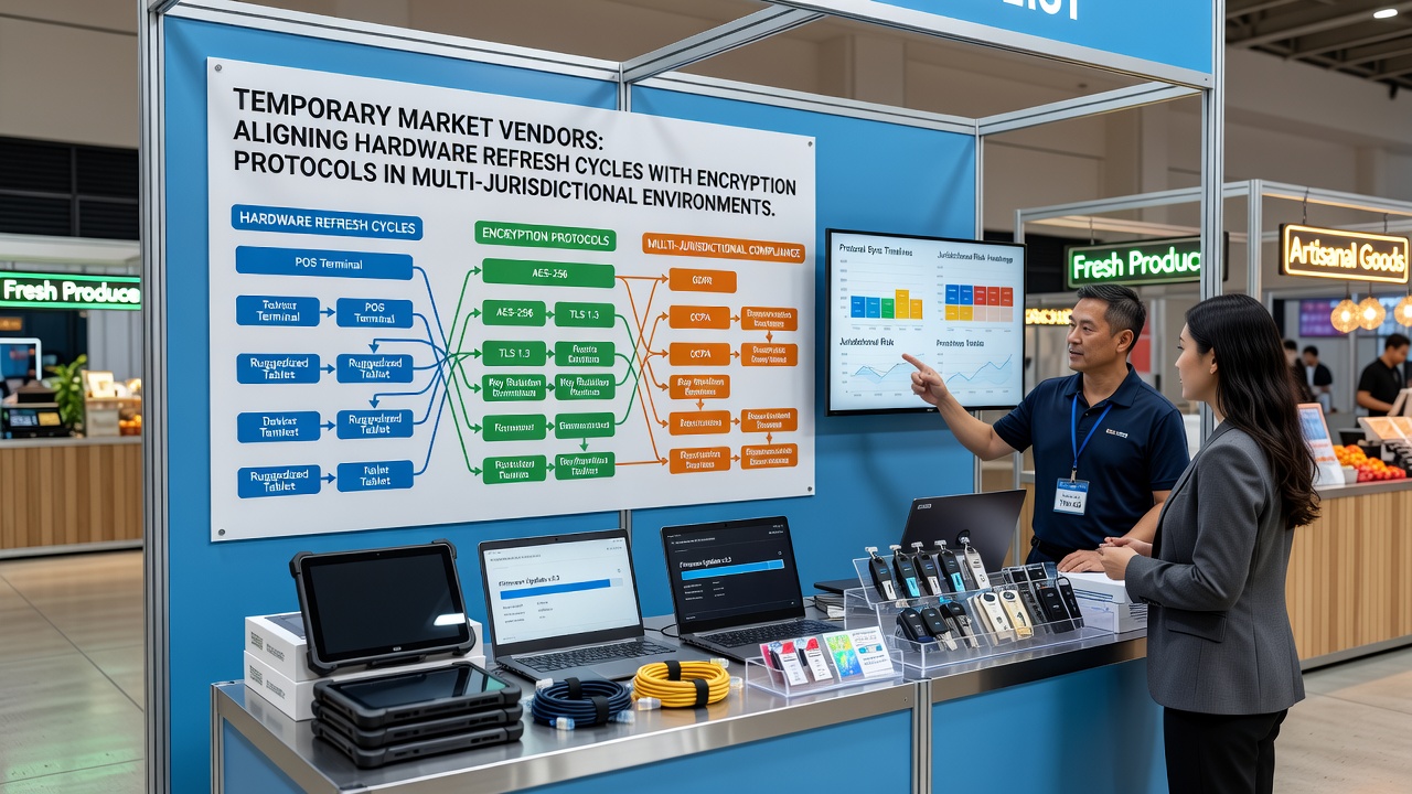 Hardware refresh process for encryption protocol alignment in multi-region vendor operations