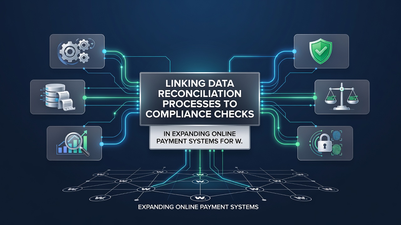 Compliance verification linked to payment data reconciliation for international merchants
