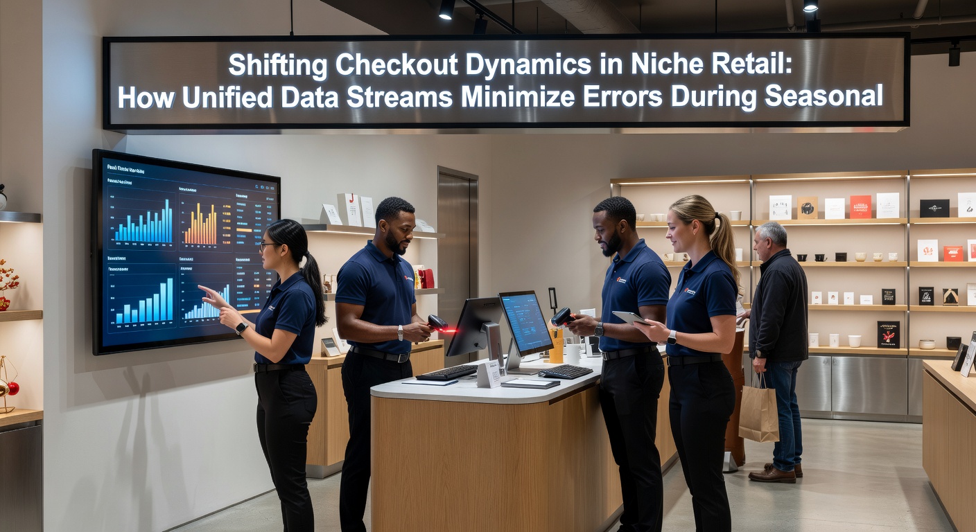 Secure data integration dashboard displaying encrypted transaction logs and access permissions for retail staff during high-volume periods