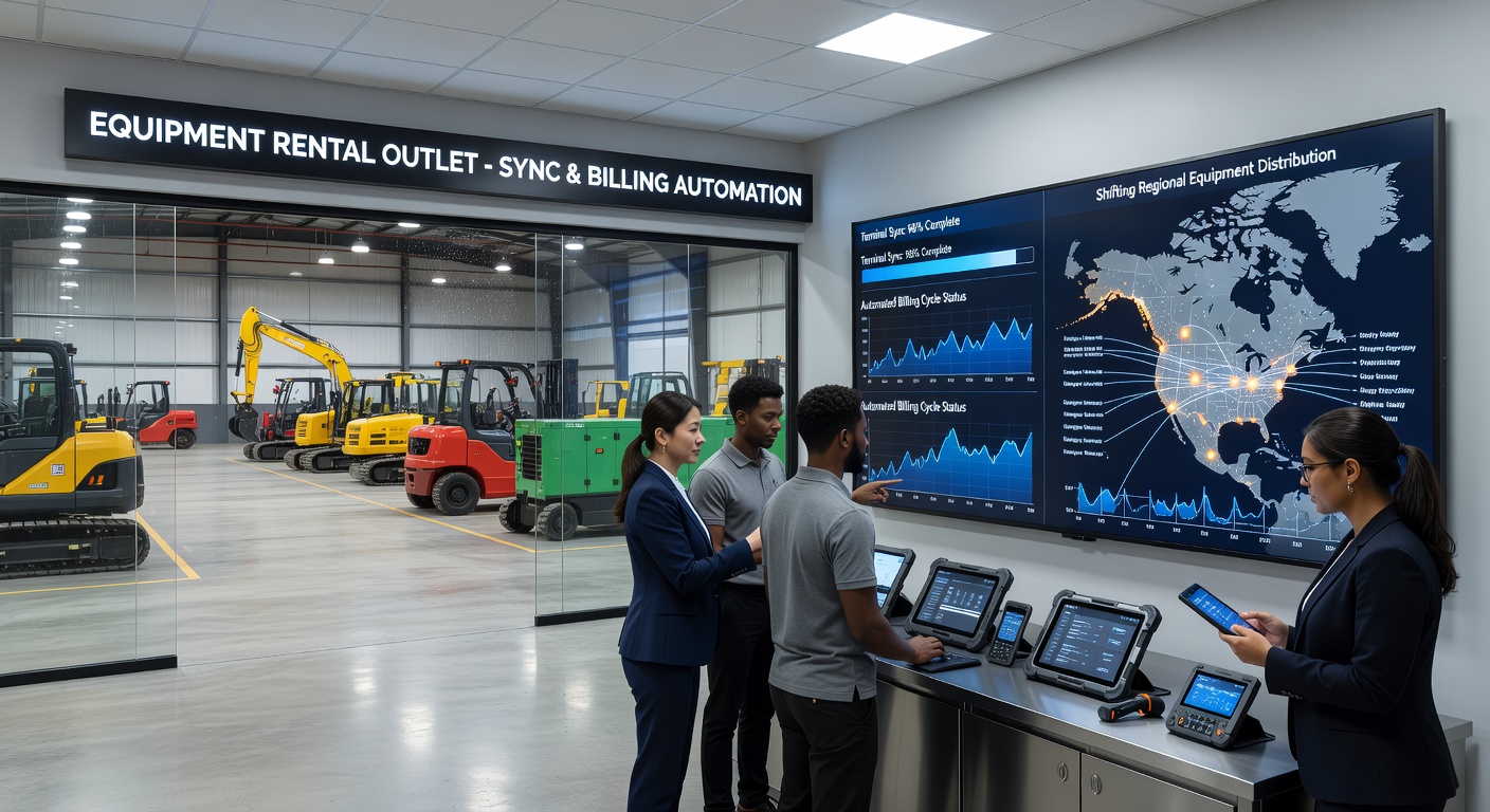 Automated billing platform coordinating terminal updates across regulatory boundaries